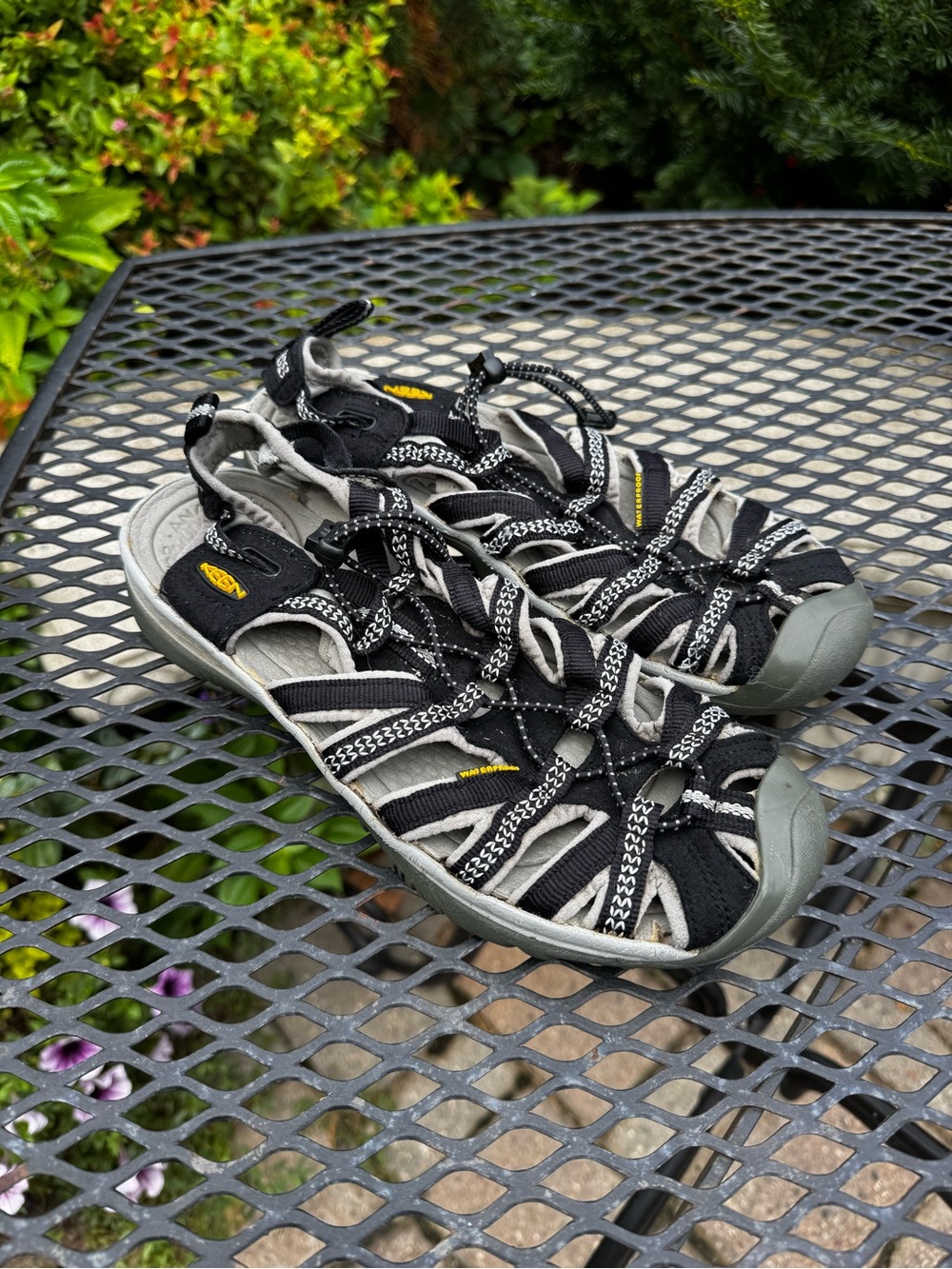 Keen Women's Black and Gray Strappy Water Sandals